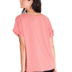 Polera Manga Corta Casual Mujer RELAXED DANNY GRAPHIC TEE Rosada Cat