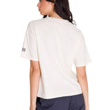 Polera Manga Corta Casual Mujer BOXY HEAVYWEIGHT HERITAGE 1925 GRAPHIC TEE Blanca Cat