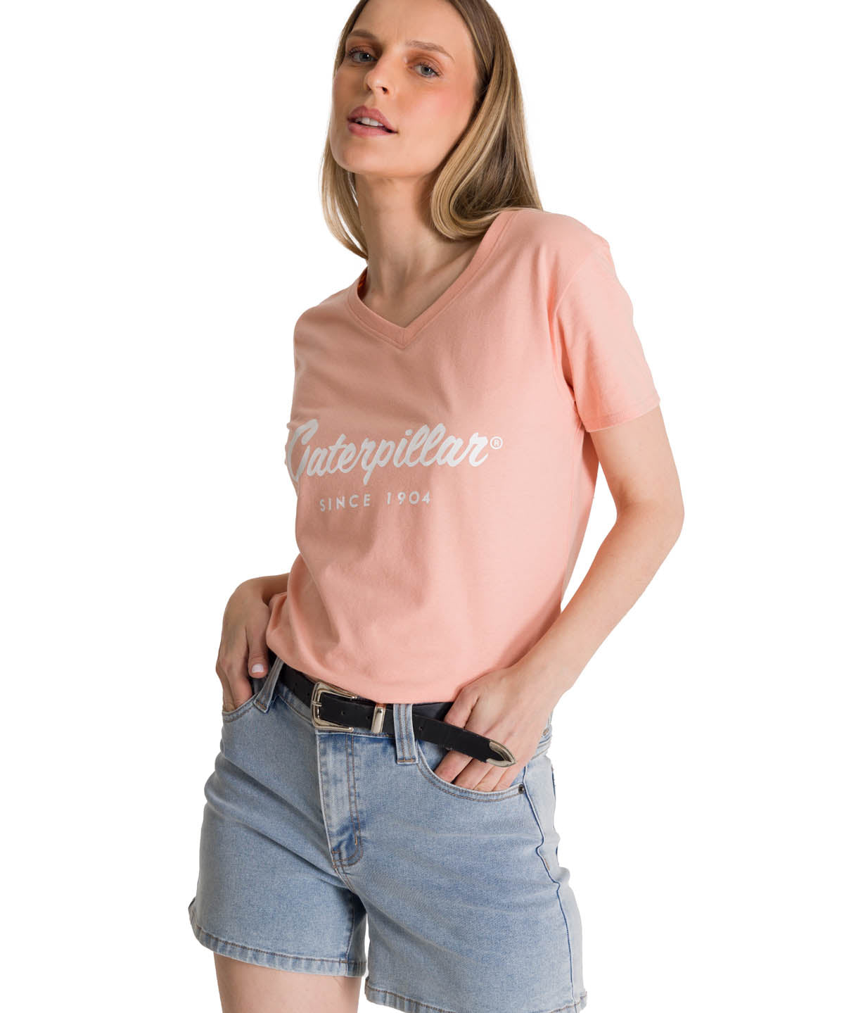 Polera Manga Corta Mujer Since 1904 Rosa CAT
