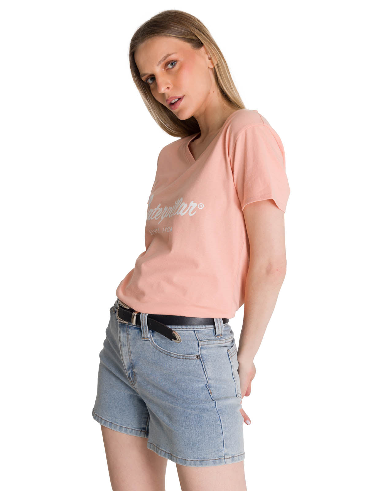 Polera Manga Corta Mujer Since 1904 Rosa CAT