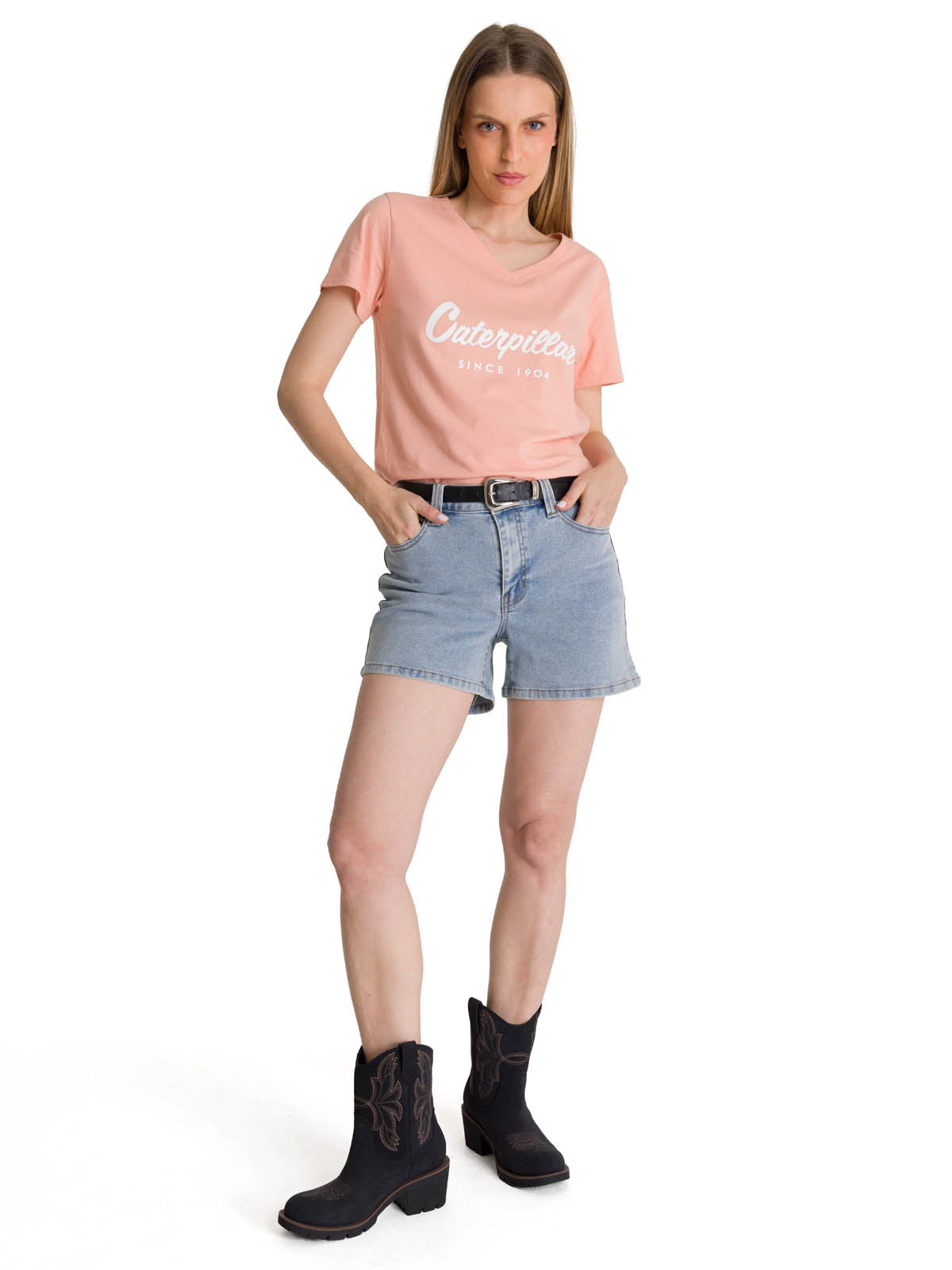 Polera Manga Corta Mujer Since 1904 Rosa CAT