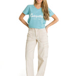 Polera Manga Corta Mujer Since 1904 Celeste CAT