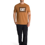 Polera Manga Corta Hombre Everyday Workwear Café CAT
