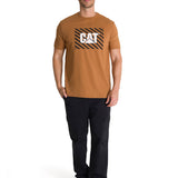 Polera Manga Corta Hombre Everyday Workwear Café CAT