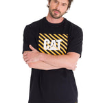 Polera Manga Corta Hombre EVERYDAY WORKWEAR GRAPHIC TEE Negra Cat