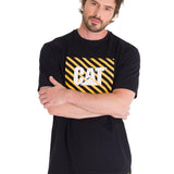 Polera Manga Corta Hombre EVERYDAY WORKWEAR GRAPHIC TEE Negra Cat
