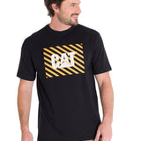 Polera Manga Corta Hombre EVERYDAY WORKWEAR GRAPHIC TEE Negra Cat