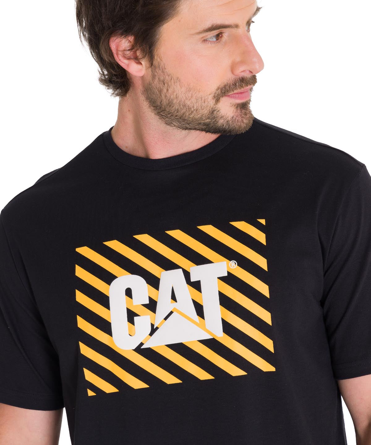 Polera Manga Corta Hombre EVERYDAY WORKWEAR GRAPHIC TEE Negra Cat