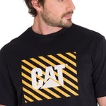 Polera Manga Corta Hombre EVERYDAY WORKWEAR GRAPHIC TEE Negra Cat