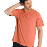 Polera Casual Hombre Heavyweight Relaxed Terracota CAT