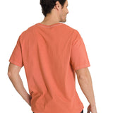 Polera Casual Hombre Heavyweight Relaxed Terracota CAT
