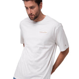 Polera Manga Corta Hombre Heavyweight Relaxed Blanco Cat