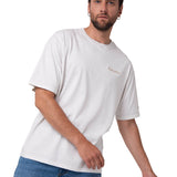 Polera Manga Corta Hombre Heavyweight Relaxed Blanco Cat