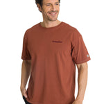 Polera Casual Hombre Heavyweight Relaxed Ladrillo CAT