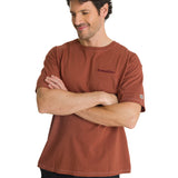 Polera Casual Hombre Heavyweight Relaxed Ladrillo CAT