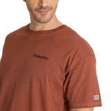 Polera Casual Hombre Heavyweight Relaxed Ladrillo CAT