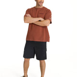 Polera Casual Hombre Heavyweight Relaxed Ladrillo CAT