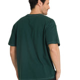 Polera Casual Hombre Heavyweight Relaxed Verde CAT