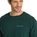 Polera Casual Hombre Heavyweight Relaxed Verde CAT