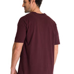 Polera Manga Corta Hombre Heritage Tractor Morado CAT