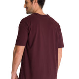 Polera Manga Corta Hombre Heritage Tractor Morado CAT