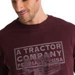 Polera Manga Corta Hombre Heritage Tractor Morado CAT