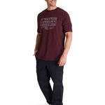 Polera Manga Corta Hombre Heritage Tractor Morado CAT