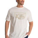Polera Manga Corta Hombre Heritage Tractor Beige CAT