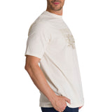 Polera Manga Corta Hombre Heritage Tractor Beige CAT