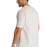 Polera Manga Corta Hombre Heritage Tractor Beige CAT