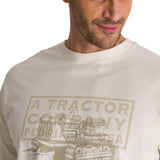 Polera Manga Corta Hombre Heritage Tractor Beige CAT