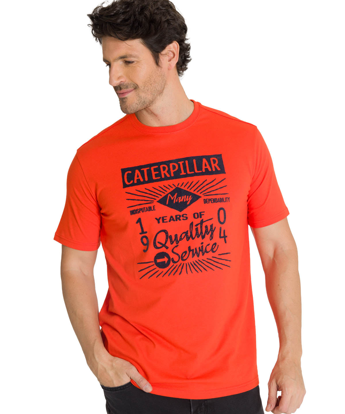 Polera Manga Corta Hombre Heritage 1904 Rojo CAT