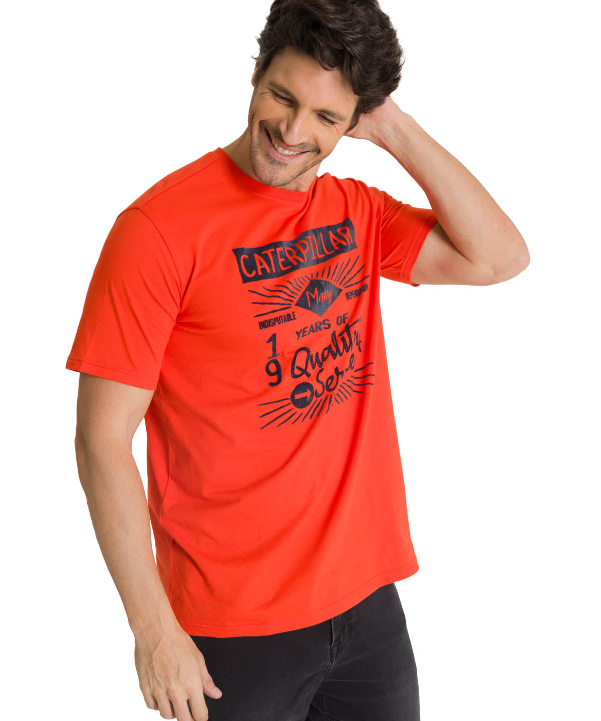 Polera Manga Corta Hombre Heritage 1904 Rojo CAT