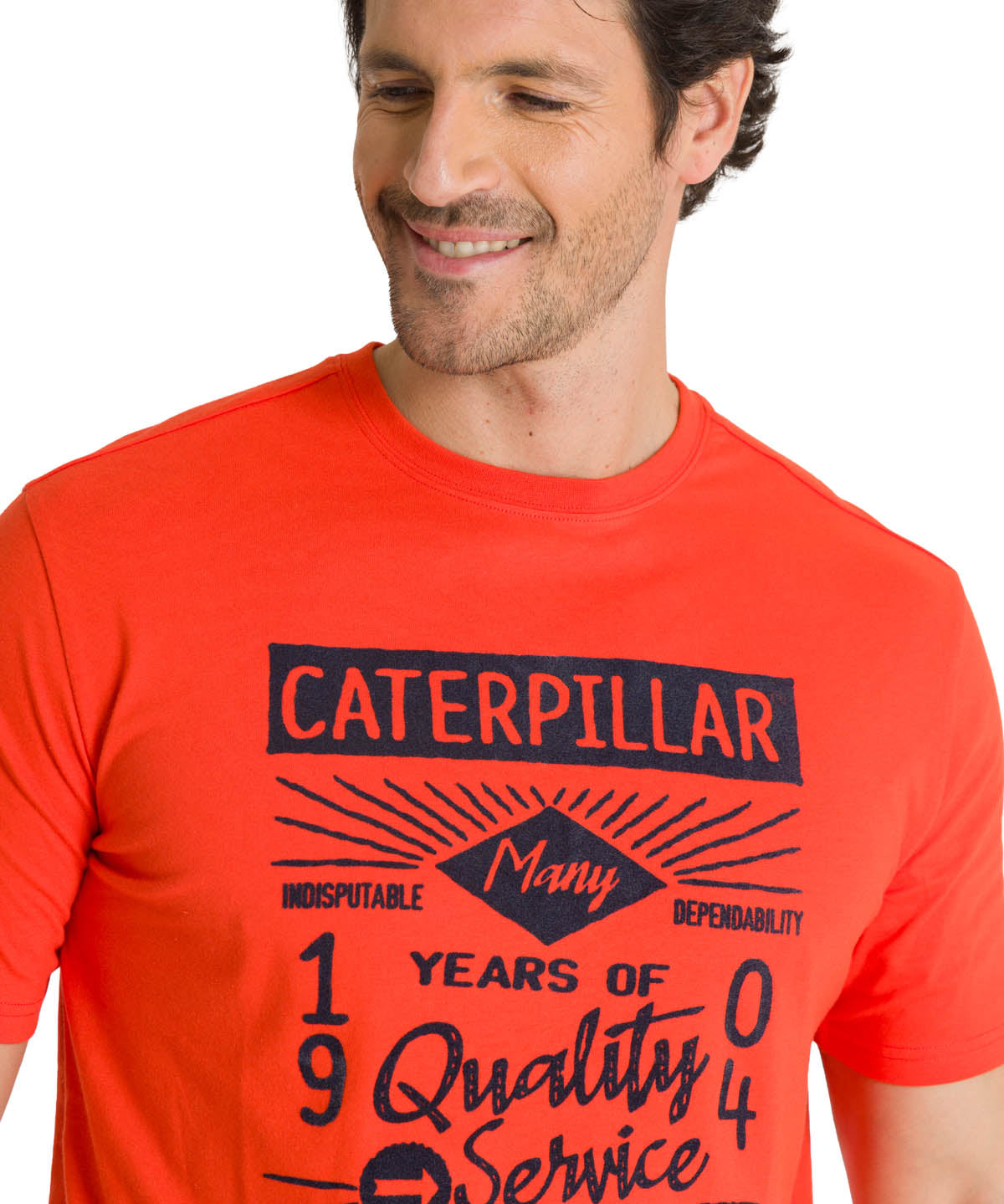 Polera Manga Corta Hombre Heritage 1904 Rojo CAT