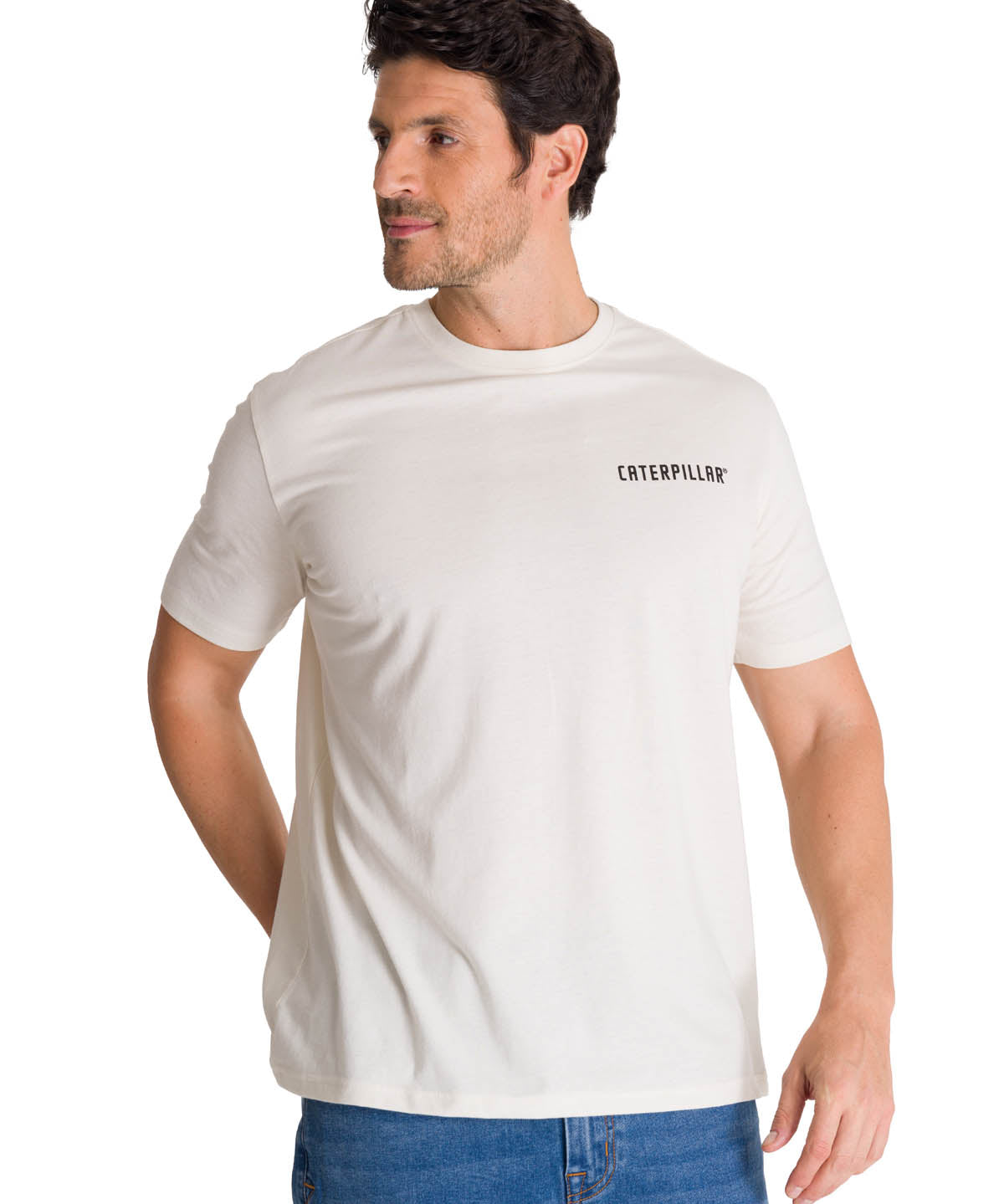 Polera Casual Hombre Heritage Motor Grader Beige CAT