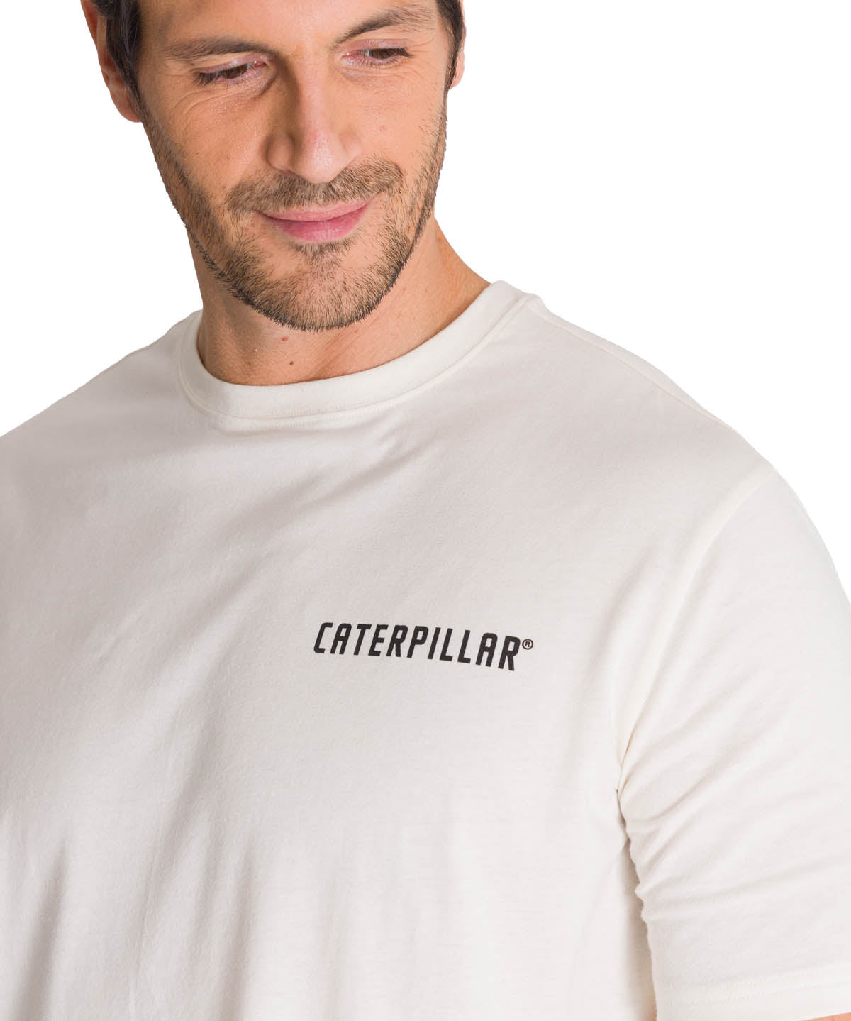 Polera Casual Hombre Heritage Motor Grader Beige CAT