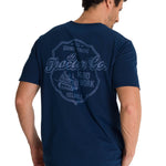 Polera Manga Corta Hombre Heritage Hard Work Azul CAT