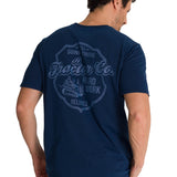 Polera Manga Corta Hombre Heritage Hard Work Azul CAT