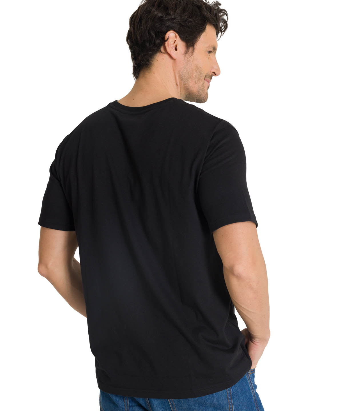 Polera Manga Corta Hombre Caterpillar Puff Negro CAT