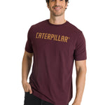 Polera Manga Corta Hombre Caterpillar Puff Morado CAT