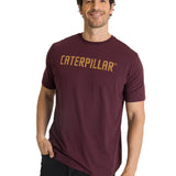 Polera Manga Corta Hombre Caterpillar Puff Morado CAT