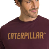 Polera Manga Corta Hombre Caterpillar Puff Morado CAT