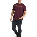 Polera Manga Corta Hombre Caterpillar Puff Morado CAT