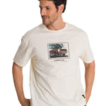 Polera Manga Corta Hombre Relaxed Innovation Blanco CAT
