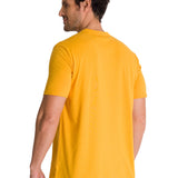 Polera Manga Corta Hombre Original Tractor Amarillo CAT