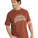 Polera Manga Corta Hombre Roam Free Terracota CAT