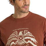 Polera Manga Corta Hombre Roam Free Terracota CAT