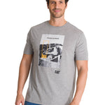 Polera Manga Corta Hombre Everyday Workwear Gris CAT