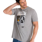 Polera Manga Corta Hombre Everyday Workwear Gris CAT