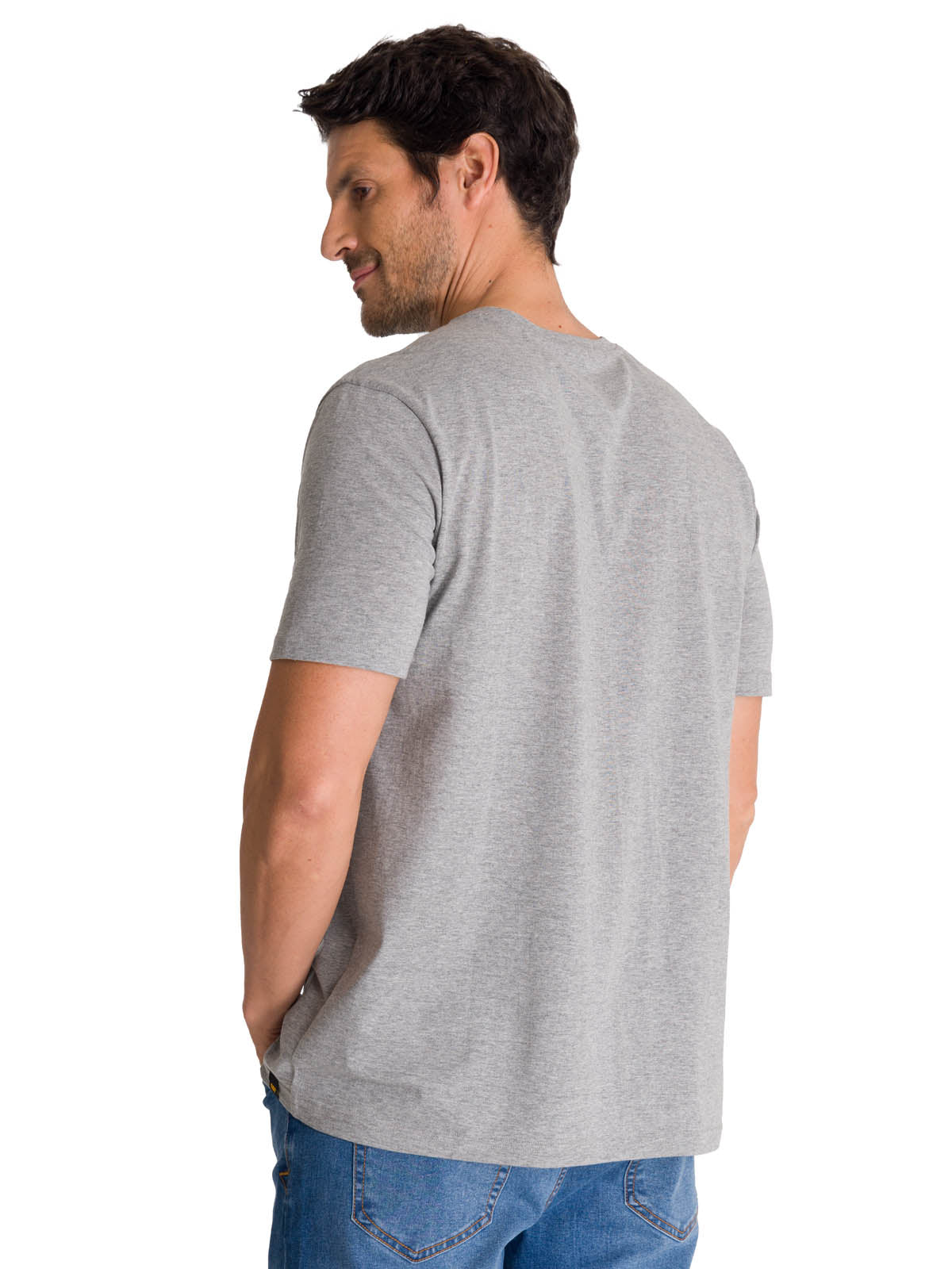 Polera Manga Corta Hombre Everyday Workwear Gris CAT